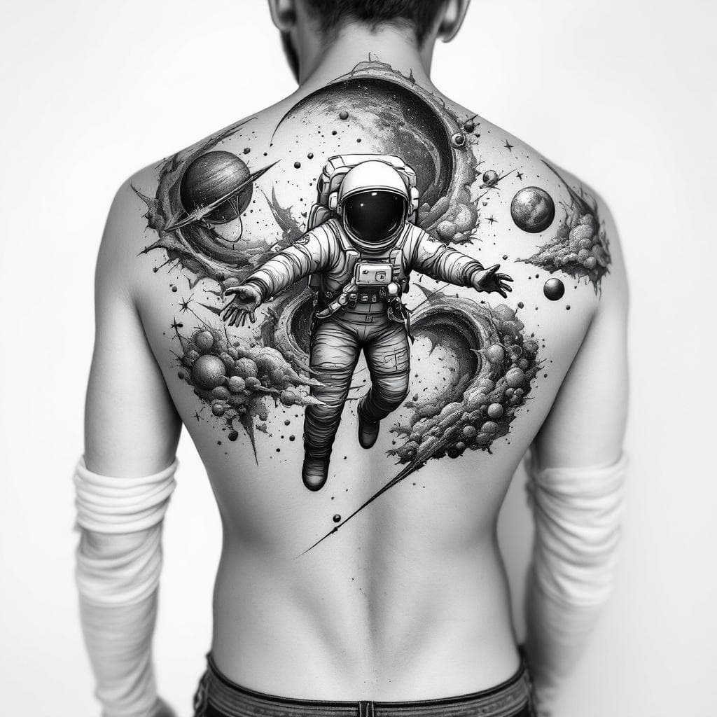 Un astronaute dans l’espace